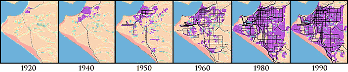 Growth of Anchorage, 1920 to 1990