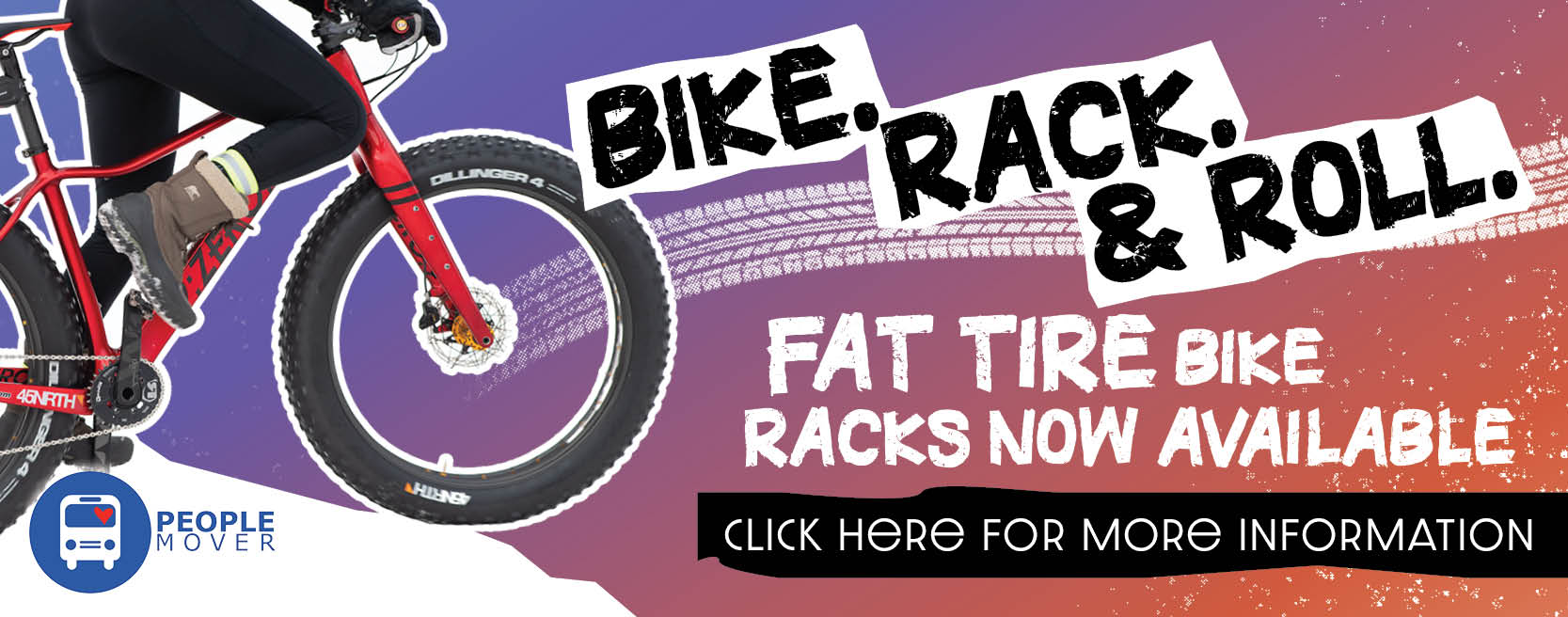 Fat Tire Bike Rack Banner