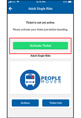 Mobile Ticket Activation Image