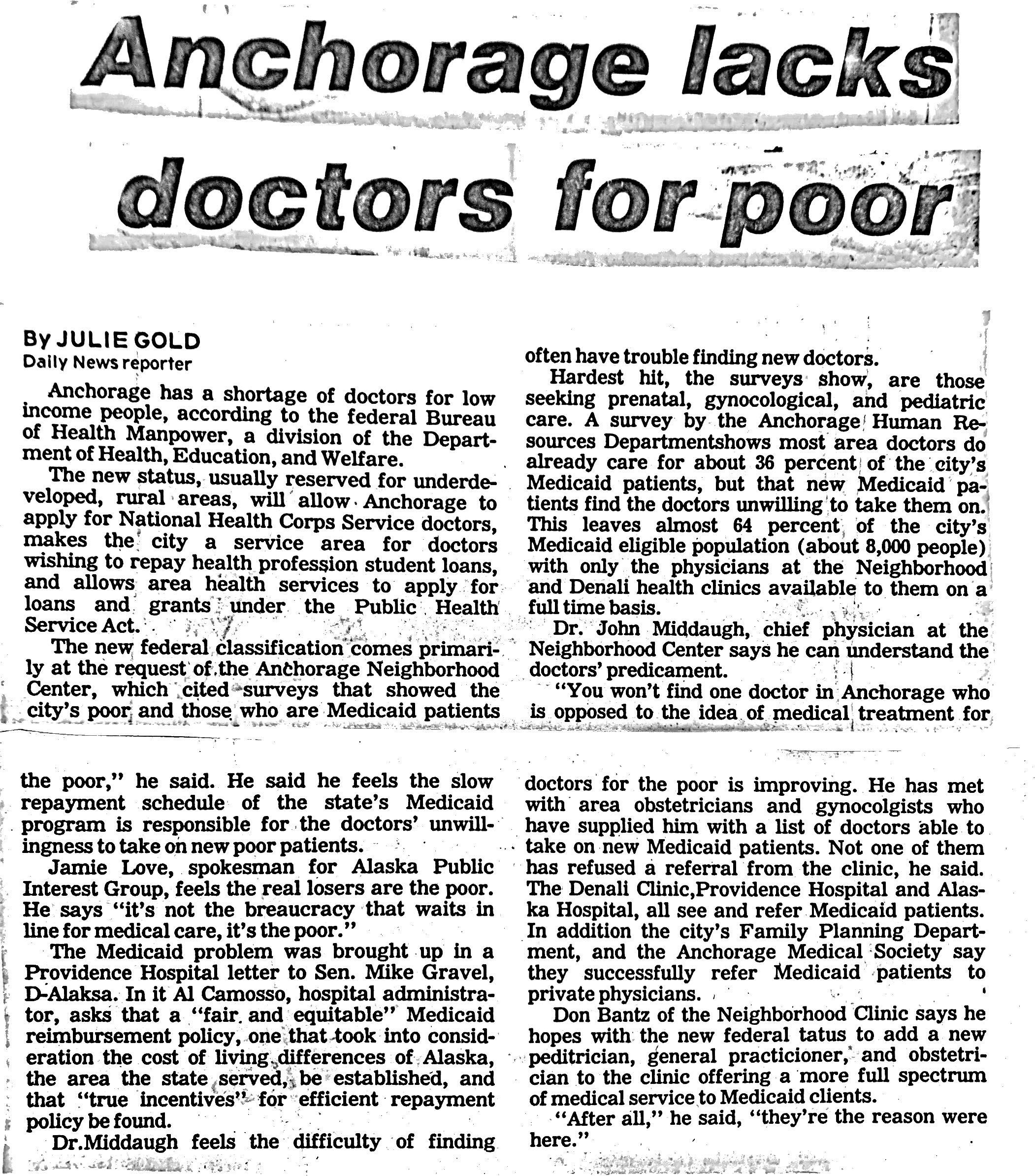 1980 February 12 Anchorage Daily News 'Anchorage lacks doctors for the poor'.jpg