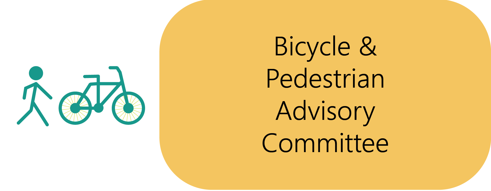 AMATS Bicycle and Pedestrian Advisory Committee logo_a person and a bike
