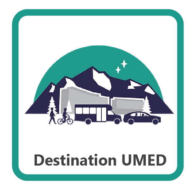 The project website for the Destination UMED project