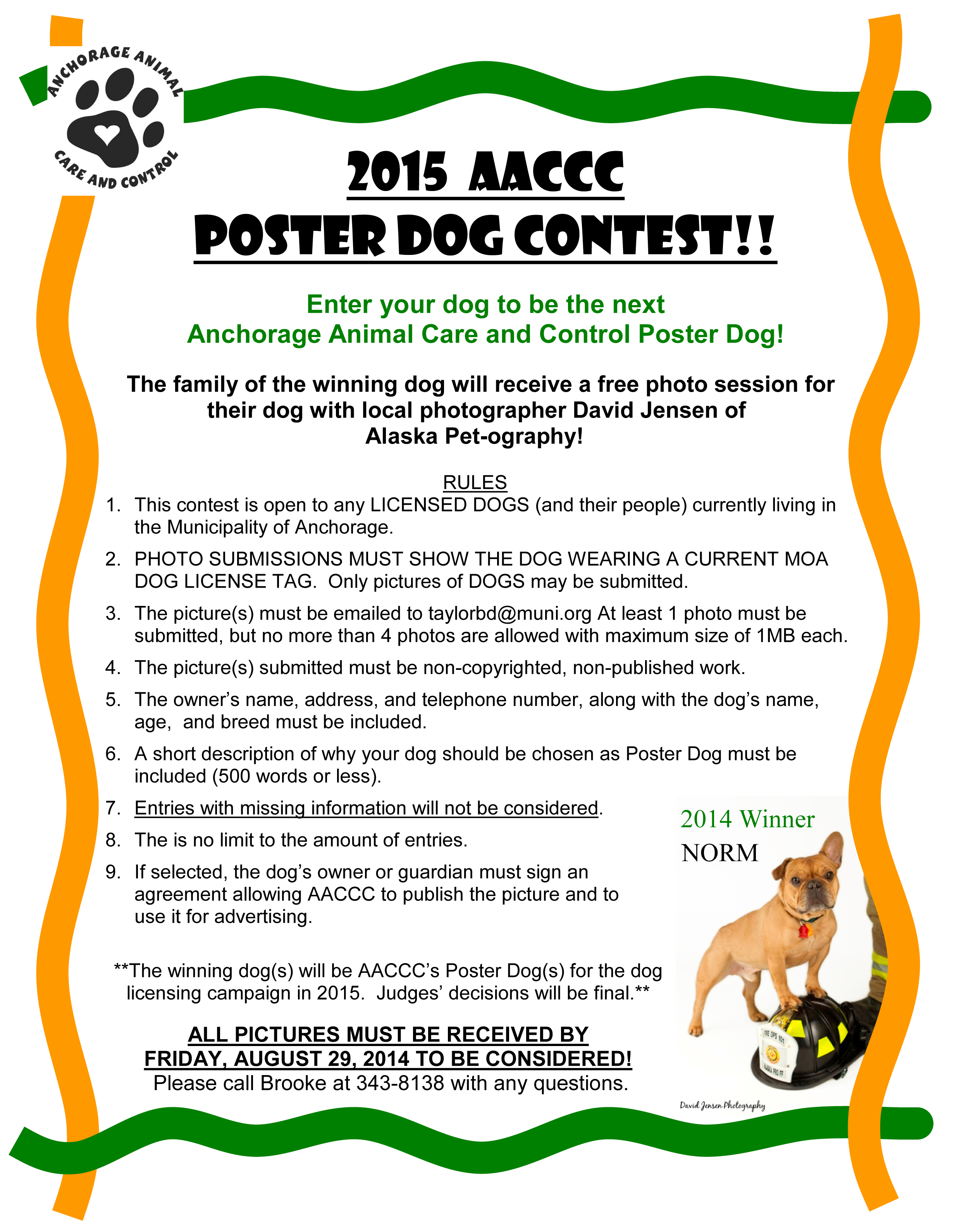 2015 Poster Dog Contest