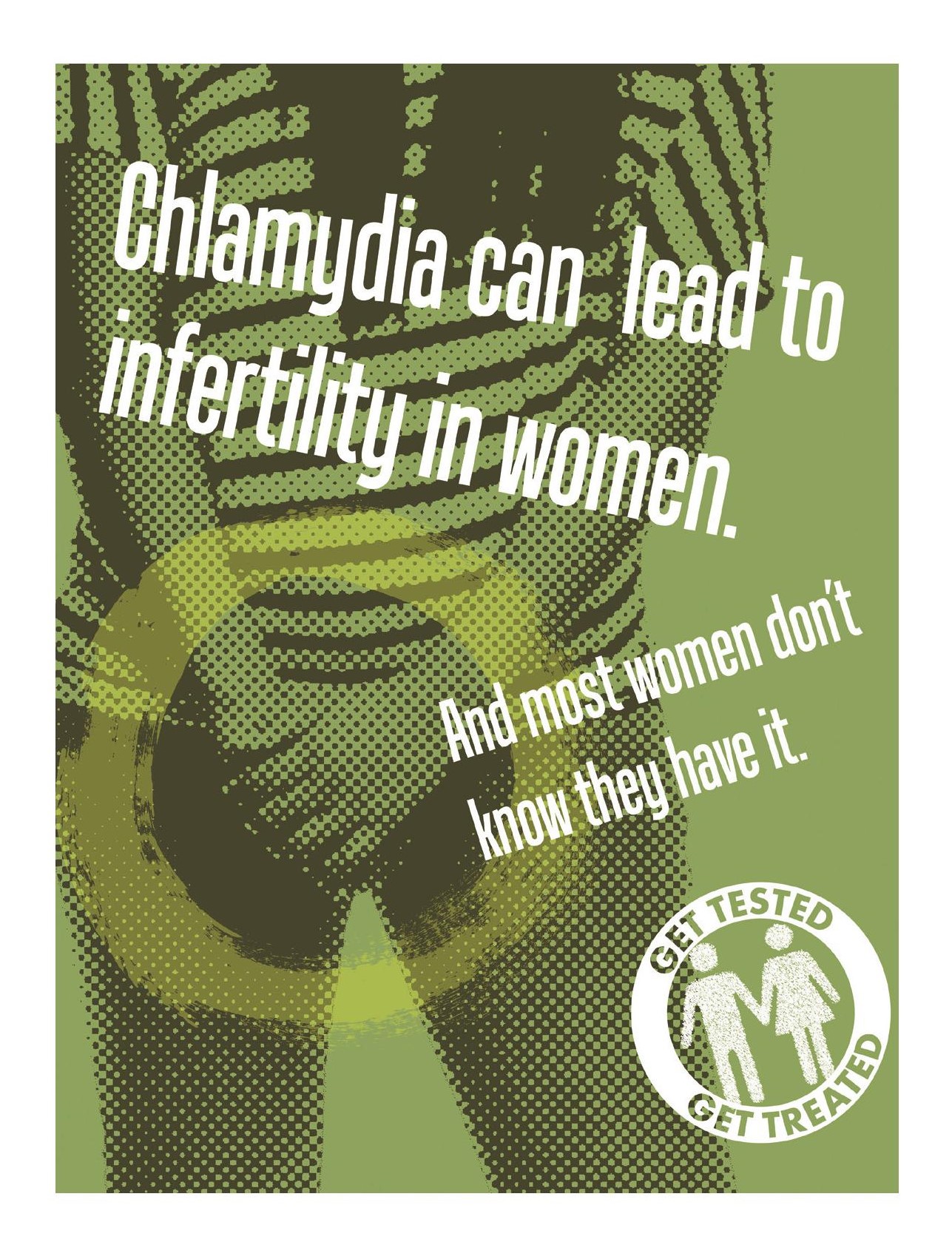 Chlamydia can lead to infertility in women.