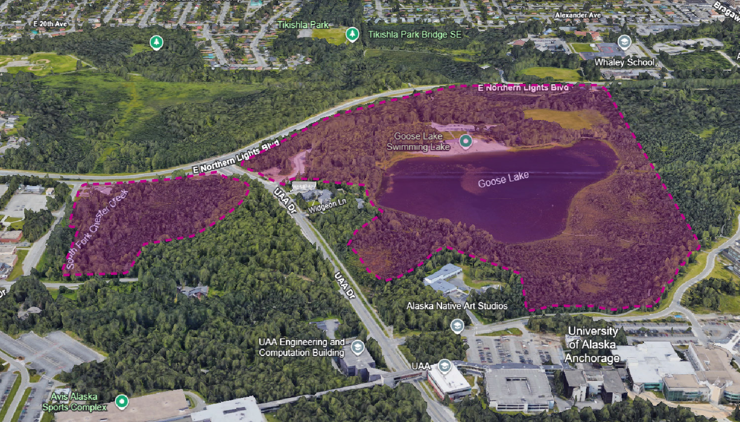 Map of Goose Lake Park