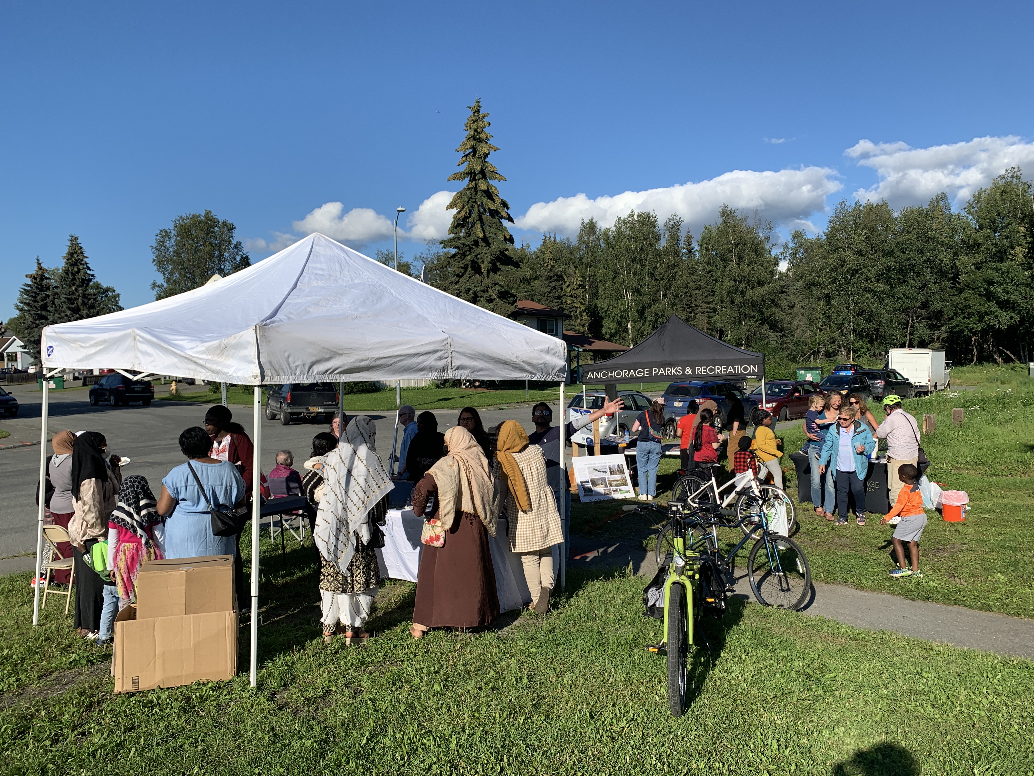 Pop-up event in the park