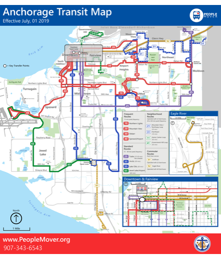 Muni Bus Route Map.