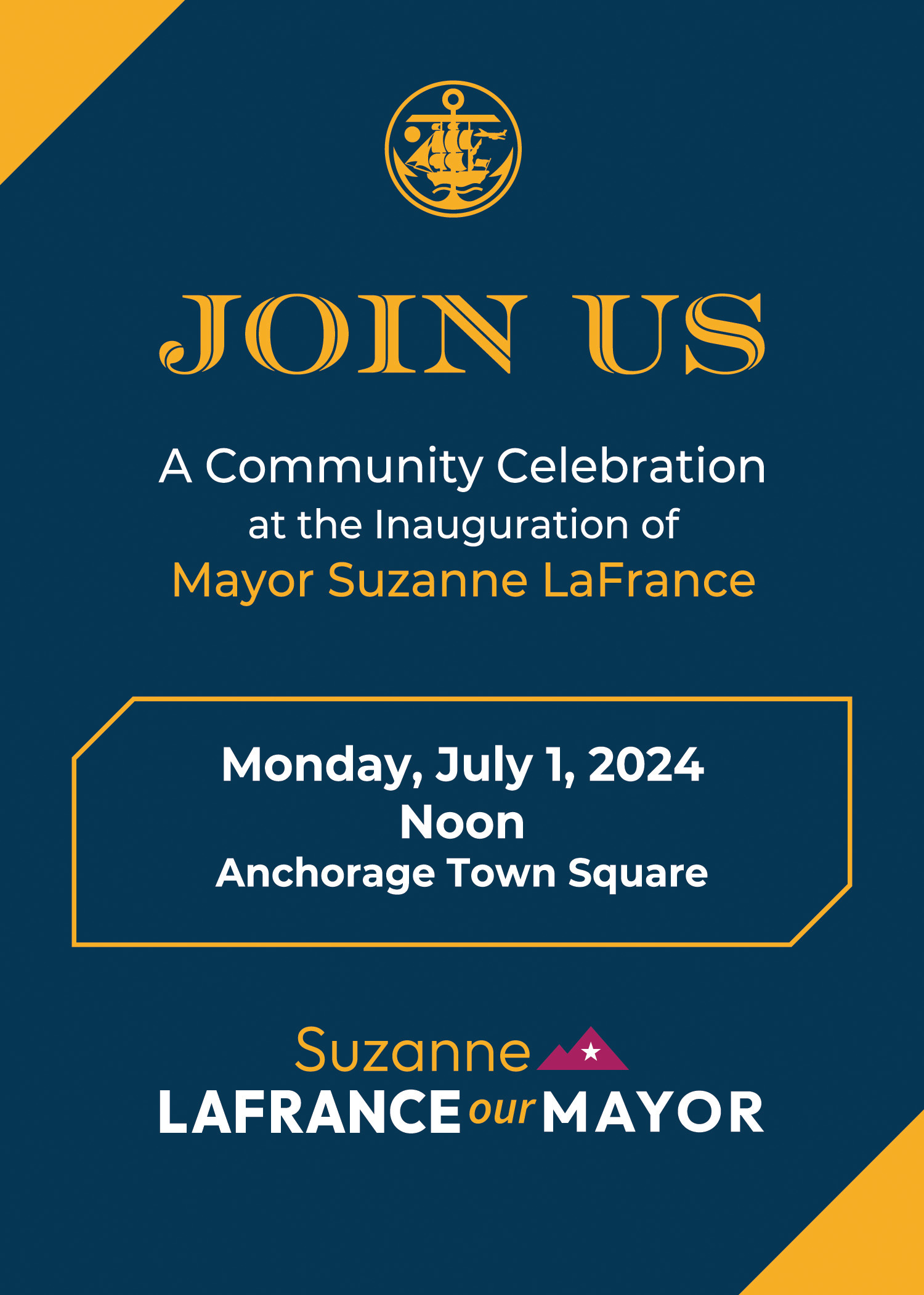 Public Notice Inauguration Ceremony of Mayor Suzanne LaFrance Activity ...